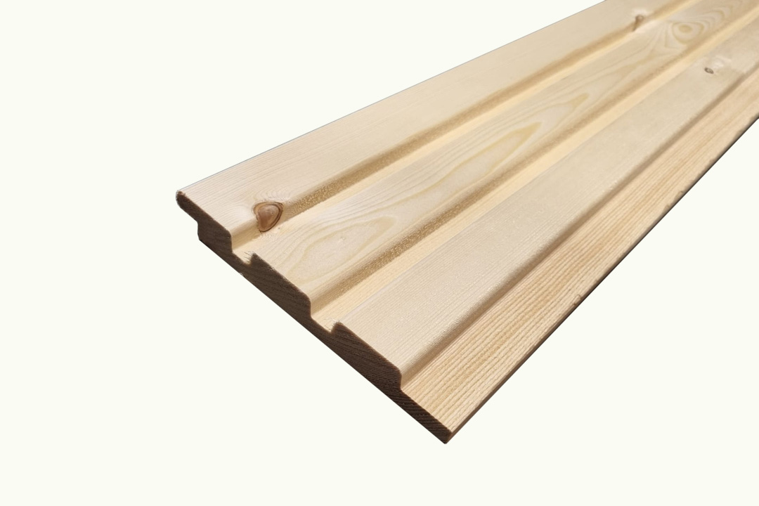 NE vuren triple channelsiding geschaafd 18x135 mm