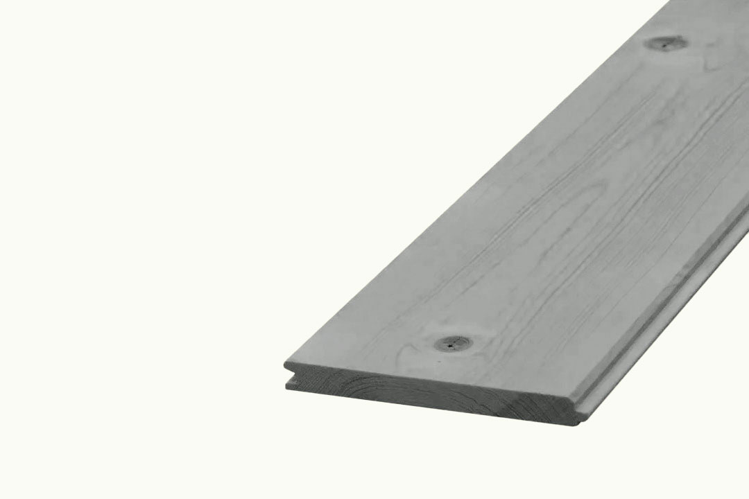 NE vuren puntschroot geschaafd 18x135 mm grijs geïmpregneerd