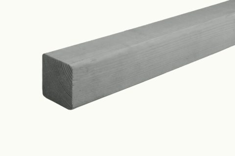 NE vuren regel geschaafd 44x44 mm grijs geïmpregneerd