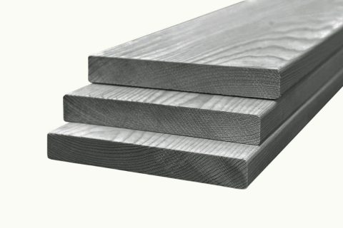 NE vuren geschaafd 28x195mm grijs geïmpregneerd