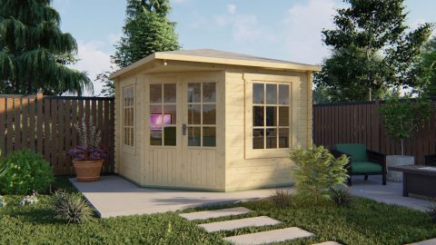 Tuindeco Blokhut Asmund - 28 mm geïmpregneerd vuren