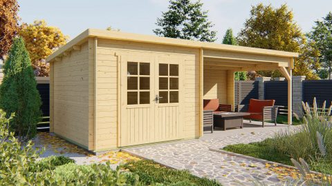 Tuindeco Blokhut Charlotta - 28 mm geïmpregneerd vuren