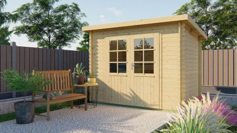 Tuindeco Blokhut Kris - 28 mm geïmpregneerd vuren