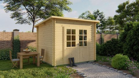 Tuindeco Blokhut Mila - 28 mm geïmpregneerd vuren