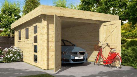 Tuindeco Garage Marketta - 44 mm geïmpregneerd vuren